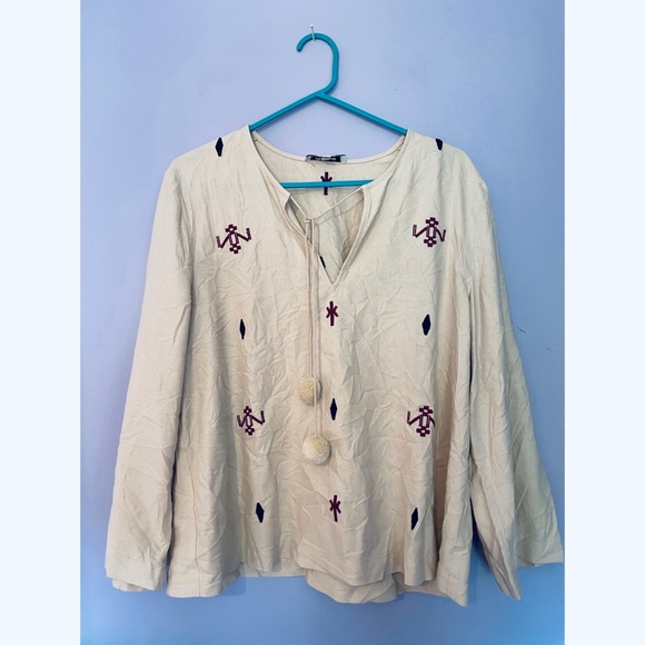 Madewell Embroidered Fringe Top - Picture 6 of 9